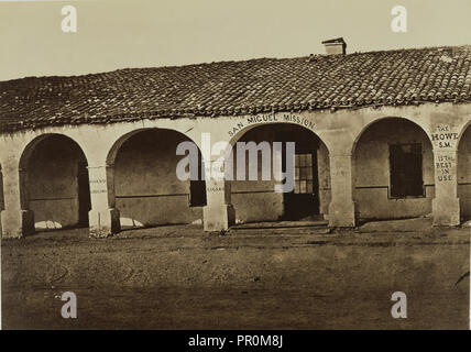 San Miguel Mission; Carleton Watkins, amerikanischen, 1829-1916, San Luis Obispo, Kalifornien, USA; von 1876 - 1880 Stockfoto