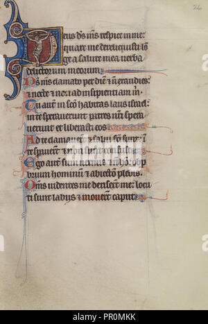 Initial D: Die Kreuzigung; Bute Master, franko-flämischen, Aktiv, 1260-1290, Nordosten, beleuchtet, Frankreich Stockfoto