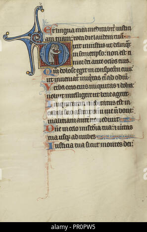 Ermordung Szene; Bute Master, franko-flämischen, Aktiv, 1260-1290, Paris, geschrieben, Frankreich; Beleuchtung über 1270 Stockfoto