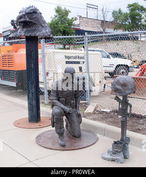 Skulpturen in der Alan Cottrill Studio in Zanesville, Ohio Stockfoto