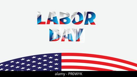 Tag der Arbeit card Design Hintergrund. Verkauf Vector Illustration. Stock Vektor