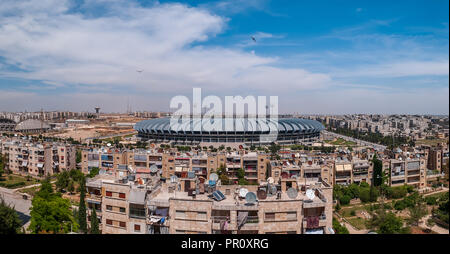 Aleppo - eine der ältesten ununterbrochen bewohnten Städte der Welt und die zweitgrößte Stadt in Syrien (vor dem Krieg). Stockfoto