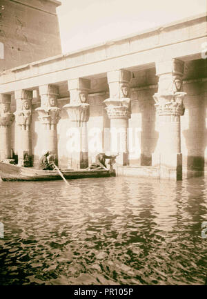 Assuan und Philae. Geburtshaus im Tempel der Isis, Philae. 1900, Ägypten, Philae Stockfoto