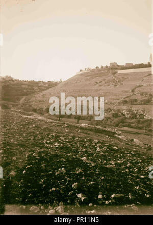 Jerusalem (El-Kouds), Konzept für die Stadt Panorama der Western Hill Nr. 1, westlichen Abhang. 1900, Jerusalem, Israel Stockfoto