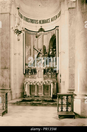 Via Dolorosa, Beginn in der St. Stephen's Gate Kapelle der Verurteilung. 1900, Jerusalem, Israel Stockfoto