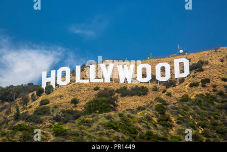 Hollywood Sign, Hills, Hollywood, Los Angeles, Kalifornien, Vereinigte Staaten von Amerika, Nordamerika Stockfoto