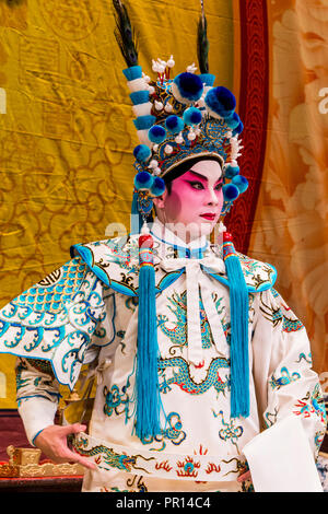 Chinesische Oper Performer, Ko Shan Theater, Kowloon, Hong Kong, China, Asien Stockfoto