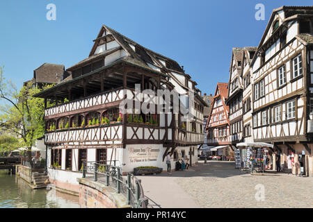 Maison Les, La Petite France, Weltkulturerbe der UNESCO, Straßburg, Elsass, Frankreich, Europa Stockfoto