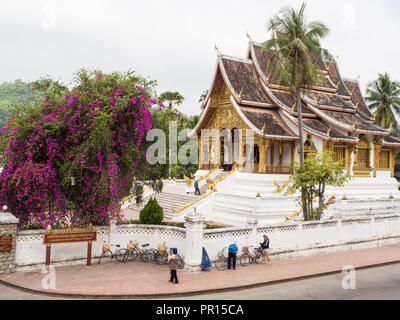 Haw Pha Bang Tempel, Teil der nationalen Museumskomplex, Luang Prabang, Laos, Indochina, Südostasien, Asien Stockfoto