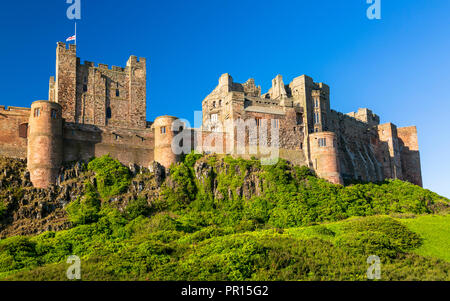 Bamburgh Castle, Northumberland, England, Vereinigtes Königreich, Europa Stockfoto