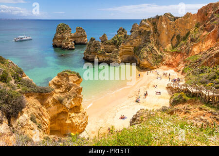 Camilo Strand in der Nähe von Lagos, Algarve, Portugal, Europa Stockfoto