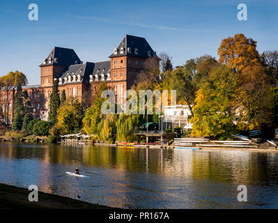 Borgo Medievale Festung, Parco del Valentino, Turin, Piemont, Italien, Europa Stockfoto