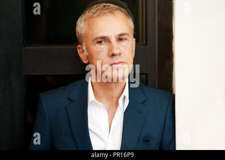 Venedig, Italien - 29 AUGUST: Christoph Waltz die Jury Foto-call nimmt während des 75. Filmfestival von Venedig am 29. August 2018 in Venedig, Italien. Stockfoto