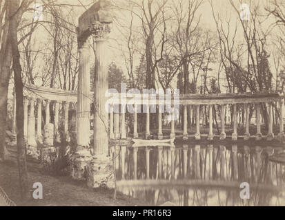 Die naumachia, Parc Monceau, Paris; Charles Marville, Französisch, 1813-1879, Paris, Frankreich; 1861 - 1871; Eiklar silber Drucken Stockfoto