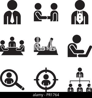 Business Mann bei der Arbeit Stock Vektor