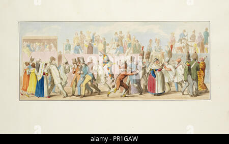 Il Carnevale di Roma, Mörner, Hjalmar, 1794-1837, Ca. 1820 Stockfoto