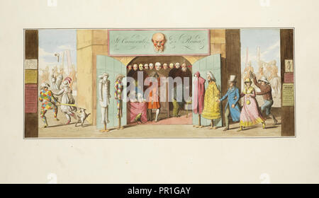 Il Carnevale di Roma, Mörner, Hjalmar, 1794-1837, Ca. 1820 Stockfoto