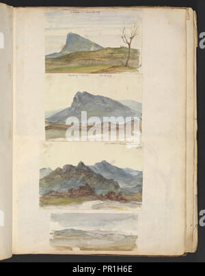 Skizzen G. Hayter, Hayter, Sir George, 1792-1871, Graphit, Tusche, Aquarell, 1816 Stockfoto