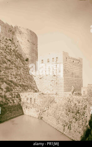 Krak de Chevaliers. 1920, Syrien Stockfoto