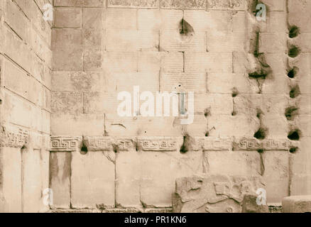 Die Türkei. Ankara. Tempel des Augustus Caesar. Griechische Inschrift. 1935, Türkei, Ankara Stockfoto