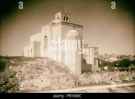 St. Andrews Church, St. Andrew's Church aus dem Osten. 1934, Jerusalem, Israel Stockfoto