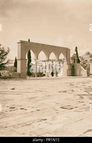 El Aksa Moschee, al-Aqsa 1898, Jerusalem, Israel Stockfoto