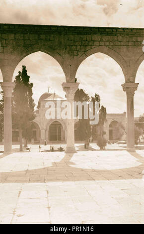 El Aksa Moschee, al-Aqsa 1898, Jerusalem, Israel Stockfoto