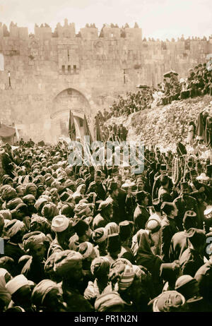 Neby, Nebi Musa Prozession 1898, Nabi Musa ist der Name einer Website in der West Bank geglaubt, das Grab des Mose. Stockfoto
