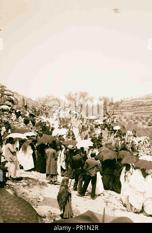 Neby, Nebi Musa Prozession II 1898, Nabi Musa ist der Name einer Website in der West Bank geglaubt, das Grab des Mose. Stockfoto