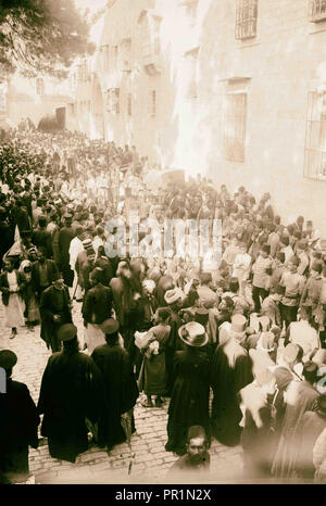 Neby, Nebi Musa V 1898, Nabi Musa ist der Name einer Website in der West Bank geglaubt, das Grab des Mose. Stockfoto