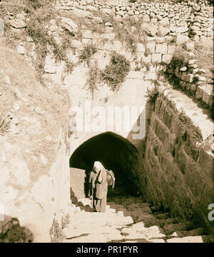 Jerusalem El-Kouds's Virgin Brunnen American Colony, Jerusalem. 1898, Israel Stockfoto