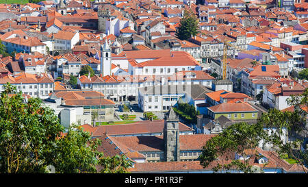 Blick auf das Zentrum von Viana do Castelo, eine berühmte Stadt im nördlichen Teil von Portugal Stockfoto