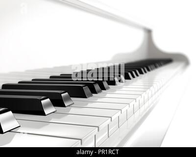 Piano keys, Illustration. Stockfoto