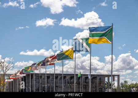 Staaten Lane (Alameda dos Estados) - Brasilia, Distrito Federal, Brasilien Stockfoto