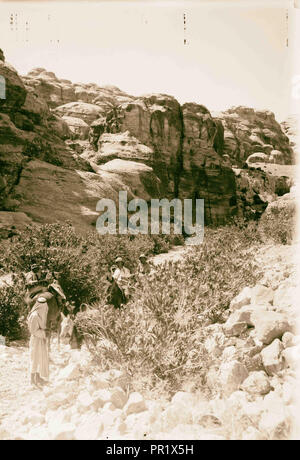 Bab Es-Sik in Petra. 1898, Jordanien, Petra, ausgestorbene Stadt Stockfoto