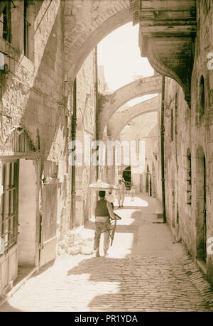 Via Dolorosa, V-Station des Kreuzes 1940, Jerusalem, Israel Stockfoto