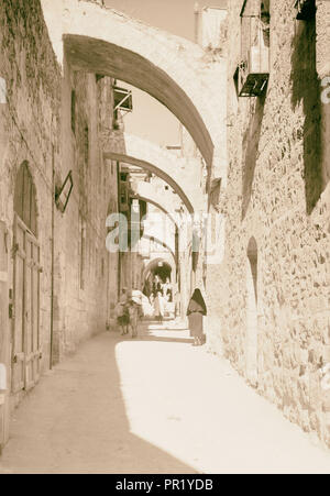 Via Dolorosa, V-Station des Kreuzes 1940, Jerusalem, Israel Stockfoto