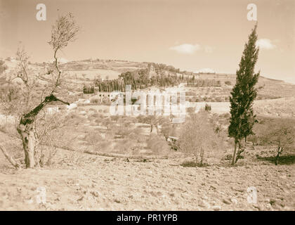 Gethsemane Basilika aus der ganzen Kedron, Kidron. 1940, Jerusalem, Israel Stockfoto