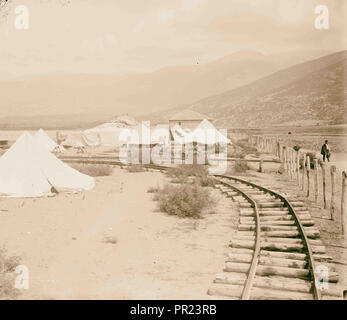 Deutsche Bagdadbahn, 190 . Camp der deutschen Ingenieure von alexandrette. 1900, Türkei, ıskenderun Stockfoto