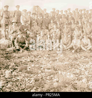 Batterie des 53rd Division, 1918, im Nahen Osten, Israel und/oder Palästina Stockfoto