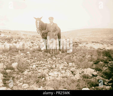 Batterie des 53rd Division, 1918, im Nahen Osten, Israel und/oder Palästina Stockfoto