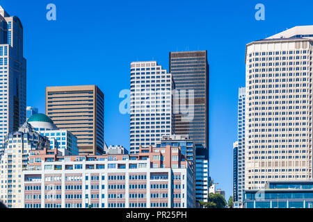 Gebäude in der Innenstadt von Seattle, Washington in den Vereinigten Staaten Stockfoto