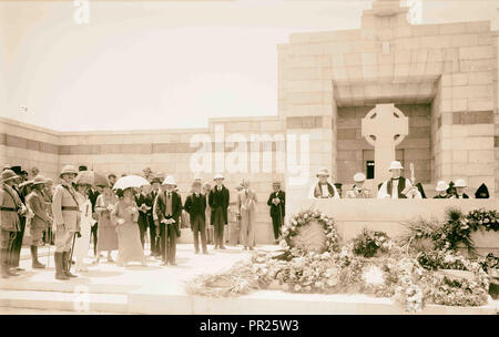 Soldatenfriedhof, Gaza-Belah, 28. April 1925, im Gaza-streifen, im Nahen Osten, Dayr al Balaḥ Stockfoto