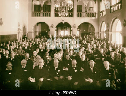 IMC, Internationale Missionsrat Delegierten in der deutschen Kirche in Olivet. 1928, Jerusalem, Israel Stockfoto