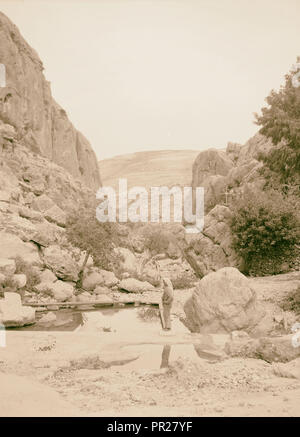 Ain Farah Schlucht. 1940, West Bank Stockfoto