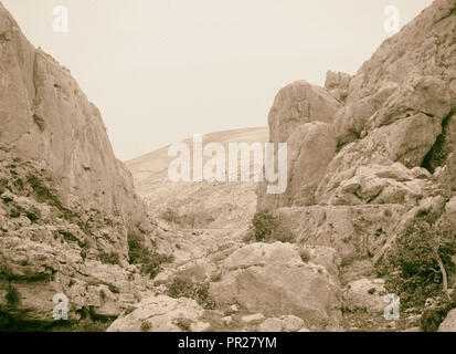 Ain Farah Schlucht. 1940, West Bank Stockfoto