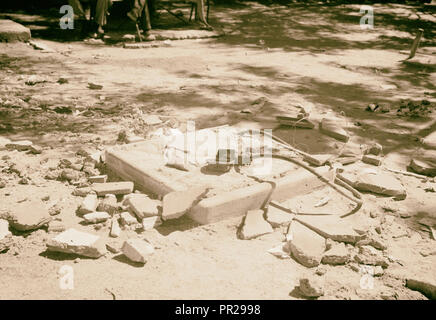 Sabotage Kioske in Tel Aviv in der Nacht zwischen dem 12. und 13. Juni. 1939, Israel, Tel Aviv Stockfoto