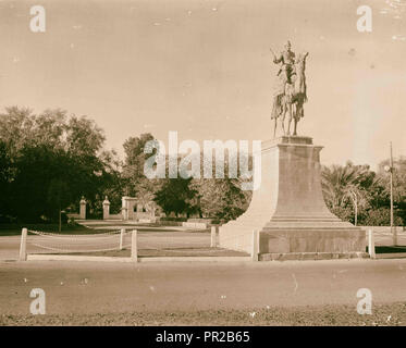 Sudan. Khartum. Bronzene Denkmal von General Gordon auf dem Kamel - wieder an der Kreuzung. 1936, Sudan, Khartum Stockfoto