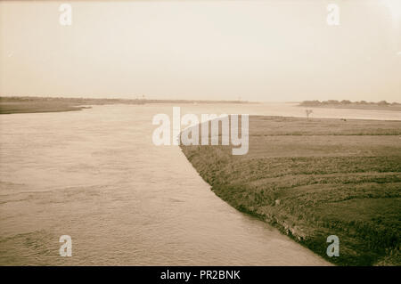 Sudan. Khartum. Treffen der Weißen und Blauen Nil. 1936, Sudan, Khartum Stockfoto