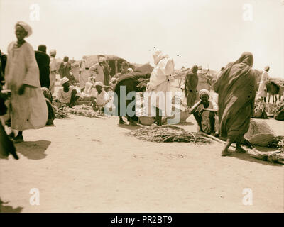 Sudan. Khartum. Dain el-Tashy. Die Wüste Markt öffnen. 1936, Sudan, Khartum Stockfoto